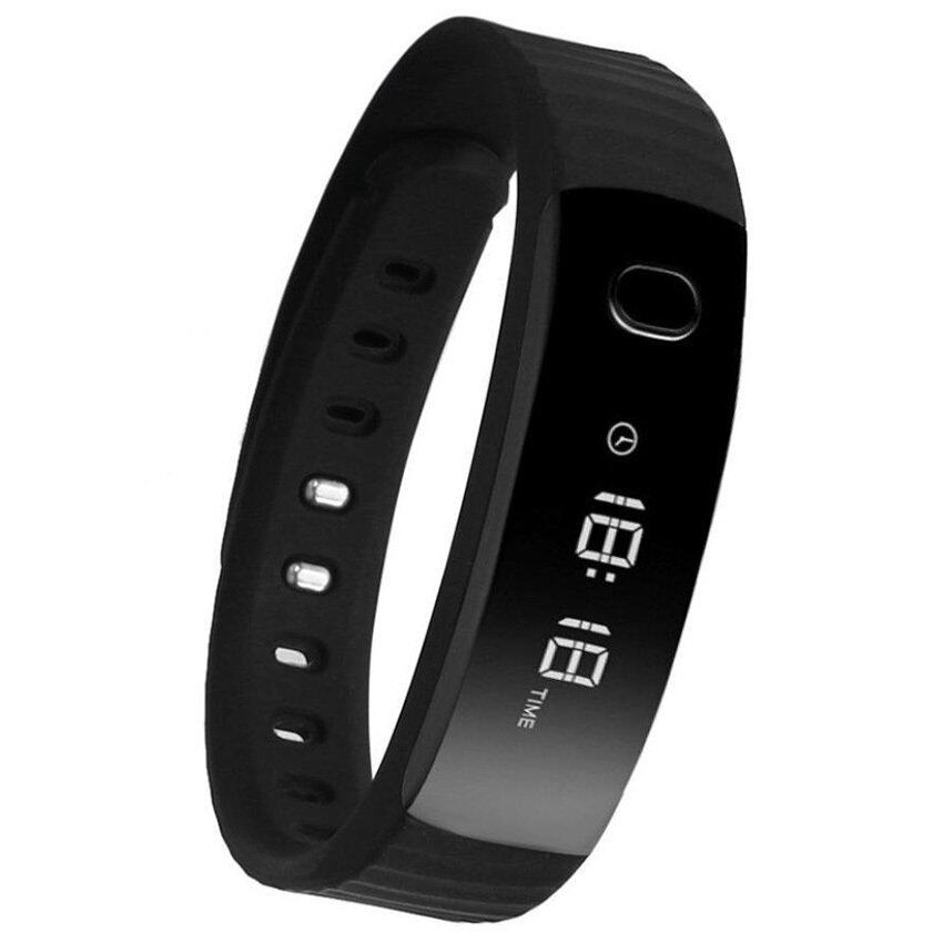 สายรัดกีฬาสมาร์ท H8 บลูทูธ 4.0 Smartband สายรัดข้อมือวัดการหลับสร้อยข้อมือ (สีดำ)