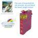 UINN Smudge-free Ink Jet Cartridge Non-OEM for Epson Stylus Photo TX700/TX800/T50 - intl