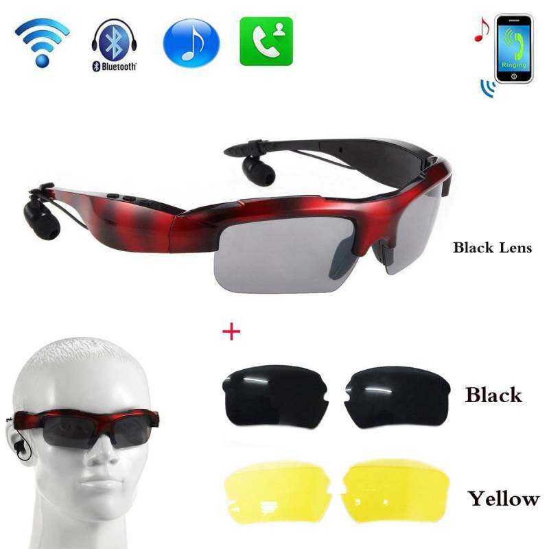 DDT-OP EverGood Wireless Bluetooth 4.0 Stereo Headset Driving Call Music Handsfree Smart Sunglasse sport Riding Eyes Glasses Smart Sunglass
