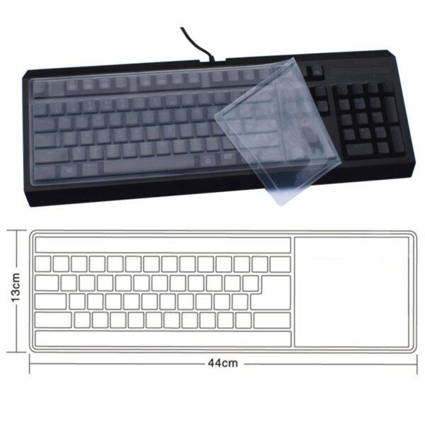 Washable Waterproof Silicone PC Keyboard Cover Soft Transparent Protector Film / Desktop Computer Keyboard Dust Protection Sheet Malaysia