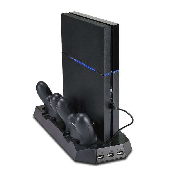 Womdee PS4 Vertical Stand Cooling Fan Charging Station With Micro USB Charger Ports Malaysia