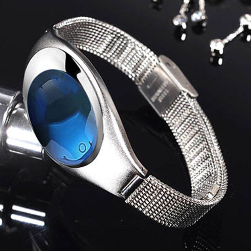 Z18 สตรีสร้อยข้อมือสมาร์ทบลูทูธกำไลข้อมืออัจฉริยะ Heart Rate ความดันโลหิตจอแสดงผลออกซิเจน - SILVER Z18 สตรีสร้อยข้อมือสมาร์ทบลูทูธกำไลข้อมืออัจฉริยะ Heart Rate ความดันโลหิตจอแสดงผลออกซิเจน - SILVER
