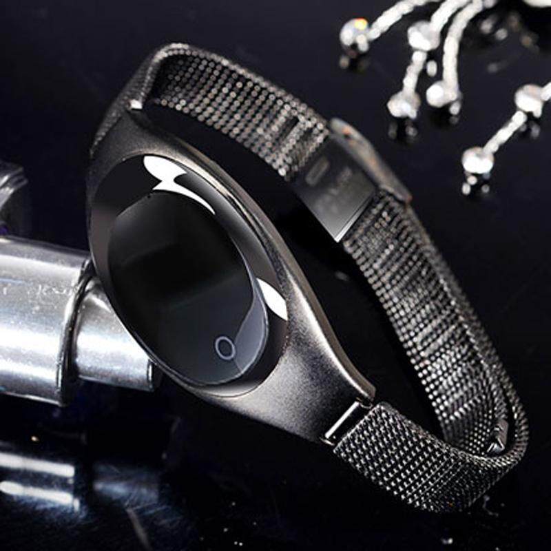Z18 สตรีสร้อยข้อมือสมาร์ทบลูทูธกำไลข้อมืออัจฉริยะ Heart Rate ความดันโลหิตจอแสดงผลออกซิเจน - สีดำ Z18 สตรีสร้อยข้อมือสมาร์ทบลูทูธกำไลข้อมืออัจฉริยะ Heart Rate ความดันโลหิตจอแสดงผลออกซิเจน - สีดำ