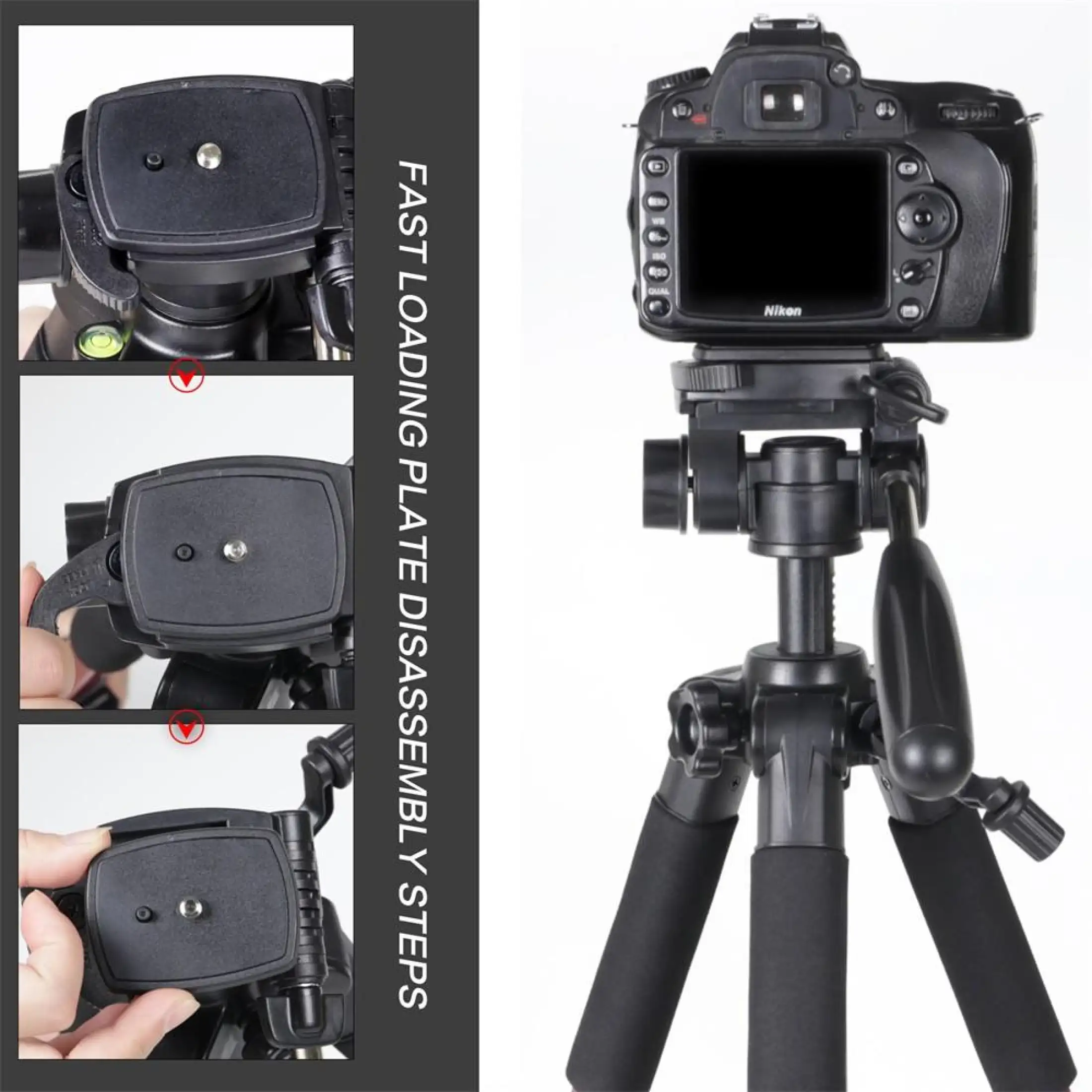zomei q111 kamera dslr tripod bu kamera tugas kamera dslr aluminium berkualitas tinggi lazada indonesia