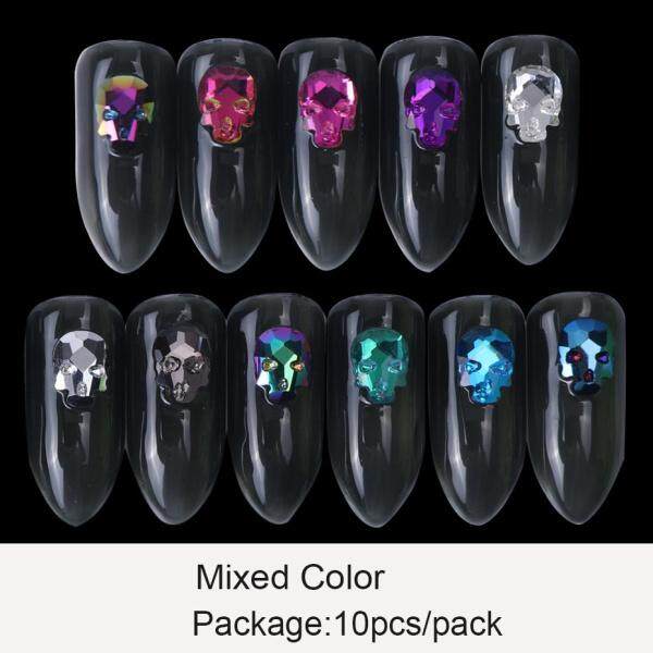1 แพ็ค 3D Skull กระดูกเล็บ Rhinestone เครื่องประดับฮาโลวีน Holographic เล็บ Charms DIY Flatback อัญมณีคริสตัลตกแต่งเล็บ 1 แพ็ค 3D Skull กระดูกเล็บ Rhinestone เครื่องประดับฮาโลวีน Holographic เล็บ Charms DIY Flatback อัญมณีคริสตัลตกแต่งเล็บ