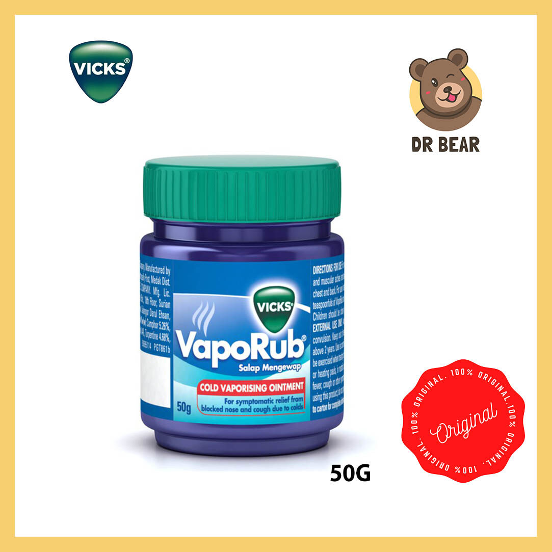 Vicks Vaporub Cold Vaporizing Ointment G Lazada