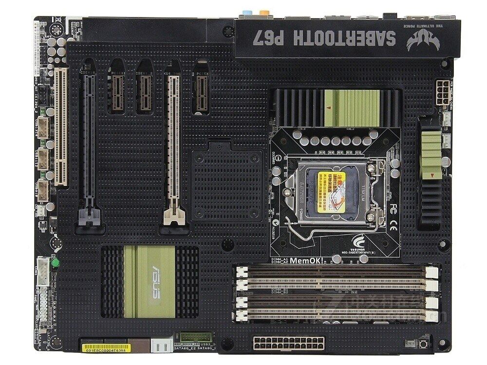 Original Motherboard For ASUS SaberTooth P67 LGA 1155 DDR3 32GB For I3