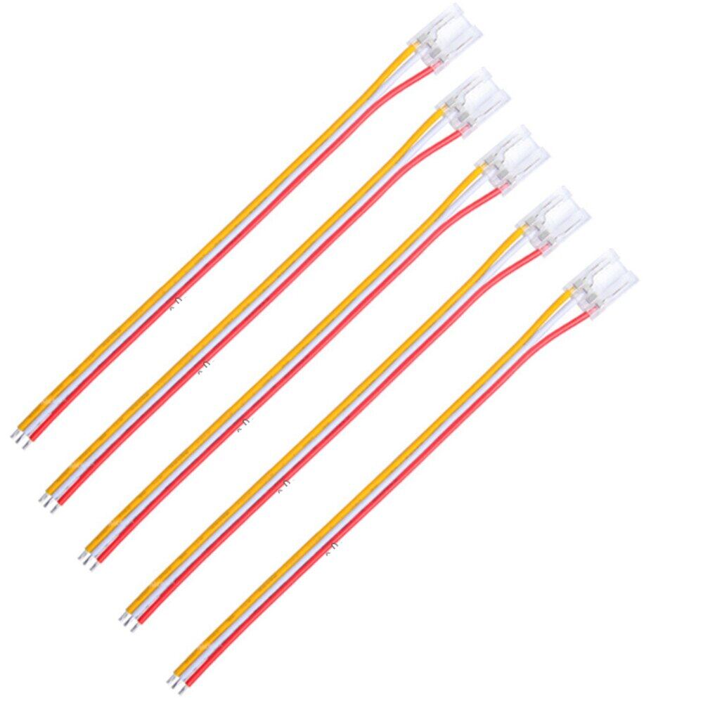 Hot K 2Pin 3Pin 4Pin COB LED Strip Connector 10mm Single Color CCT