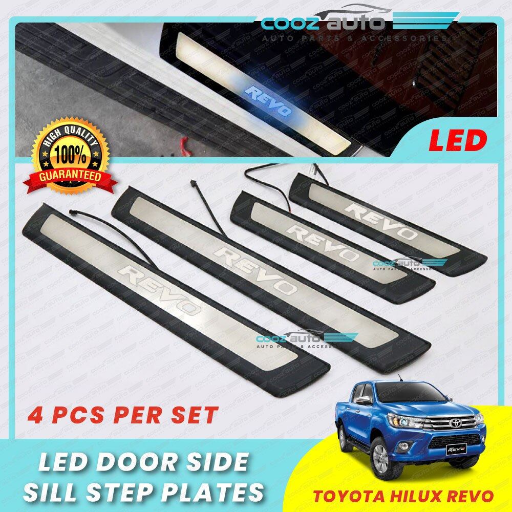 Toyota Hilux Revo Led Door Side Sill Step Plates Lazada