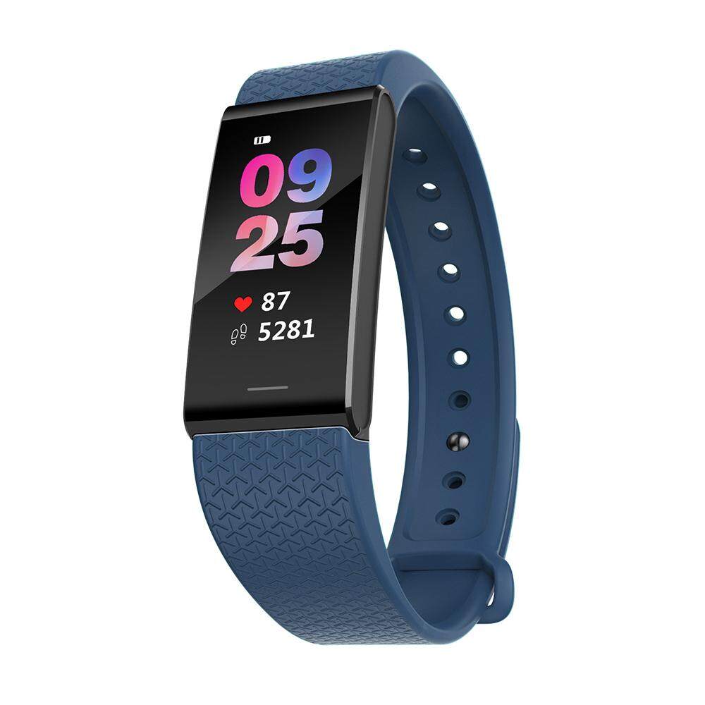 หน้าจอสีสมาร์ทสายรัดข้อมือ Fitness Tracker Bloo - D ความดันเครื่องวัดชีพจรนาฬิกา Pedometer กิจกรรม Tracker กำไลข้อมืออัจฉริยะ IP68 กันน้ำ