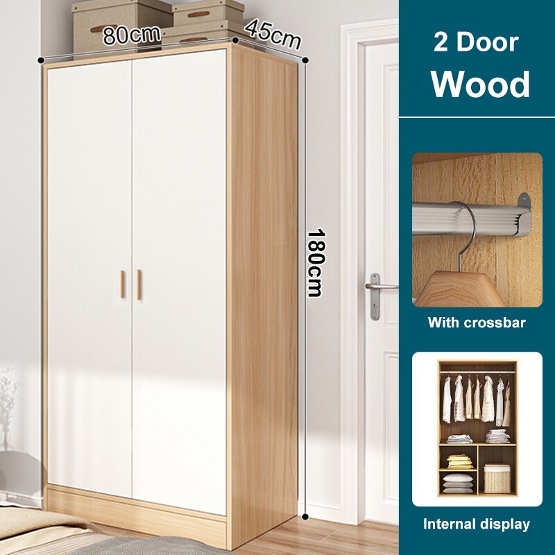 Sofya Doors Doors Wardrobe Clothes Storage Cabinet With Large