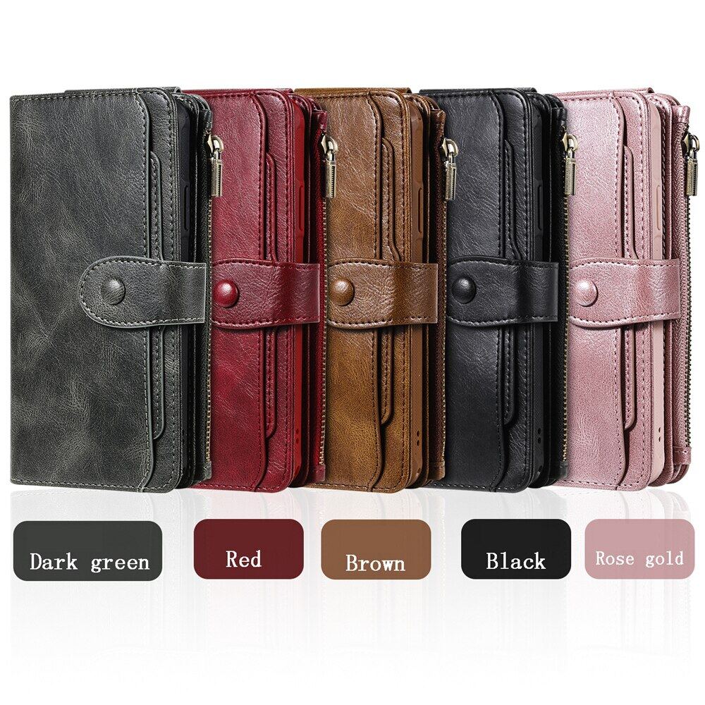 Luxury Leather Flip Case For Iphone 13 12 Mini 11 Pro XS Max XR X 7 8 6