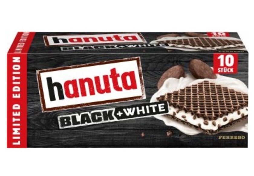 Ferrero Hanuta Black White Crispy Wafers Limited Edition Lazada