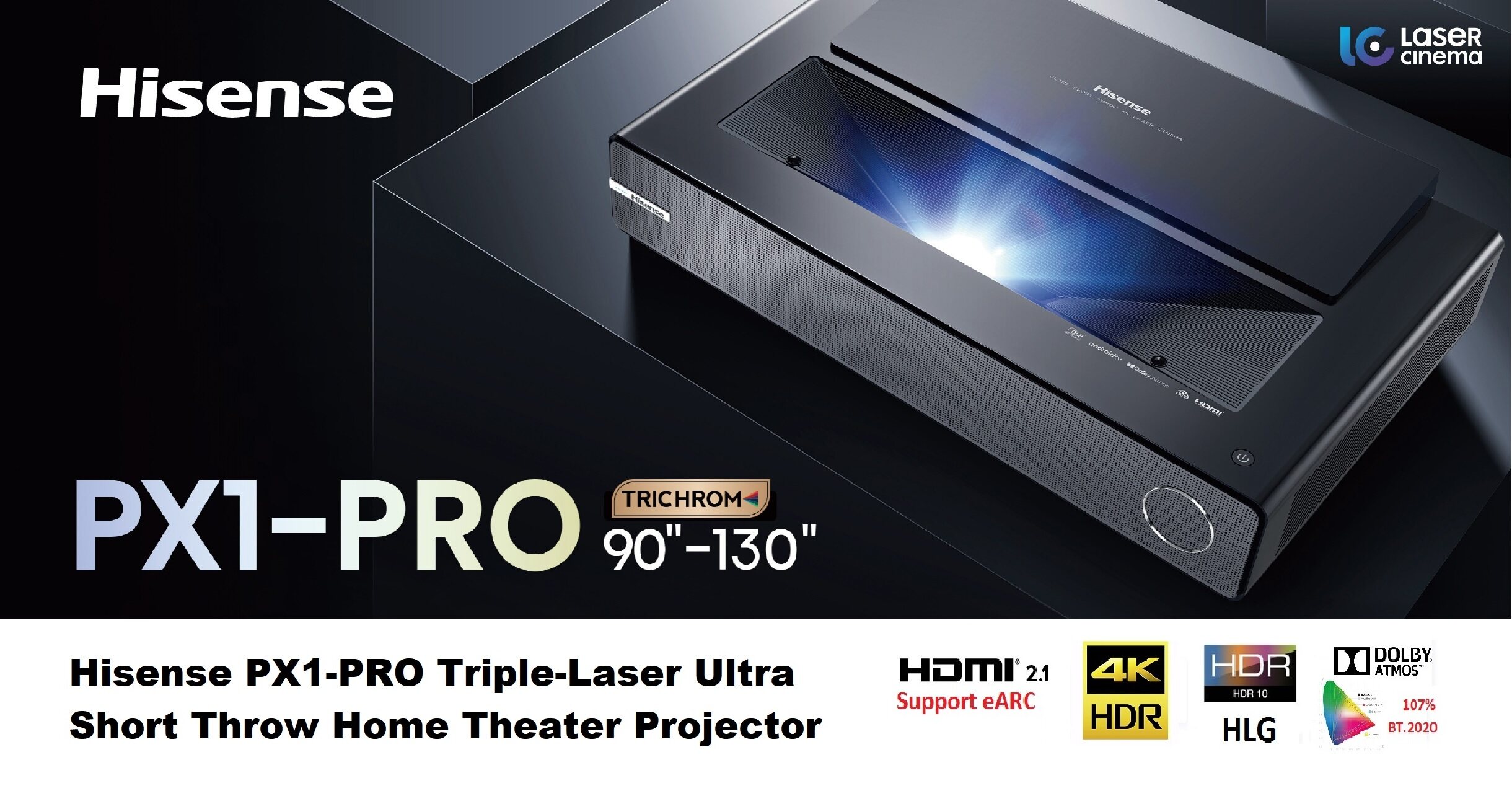 PRE ORDER Hisense PX1 PRO Triple Laser Ultra Short Throw Home Theater