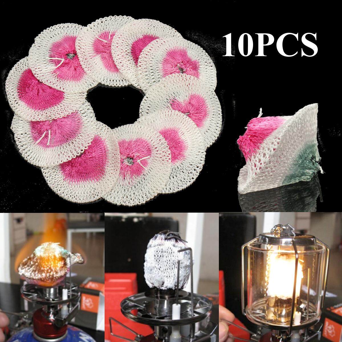 10pcs Kerosene Lamp Mantle Lantern Mantles Paraffin Steam Oil Lamp Gas Cover - intl