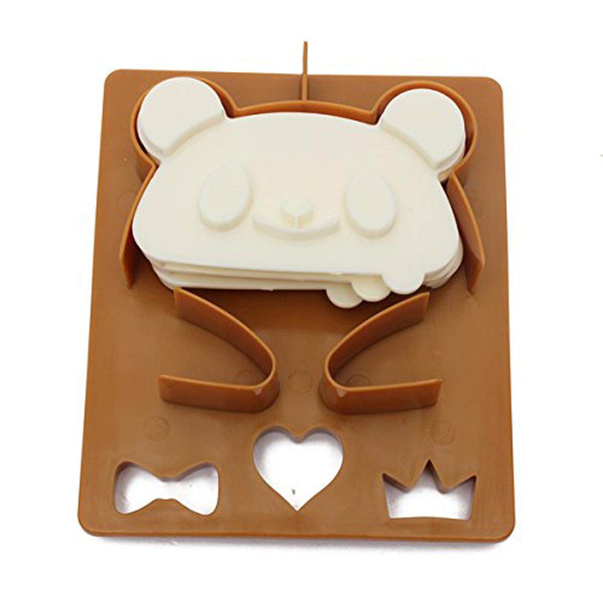 3 Pcs Toast Sandwich Bento Maker Panda Katak Bentuk Kue Cetakan Pemotong-Internasional