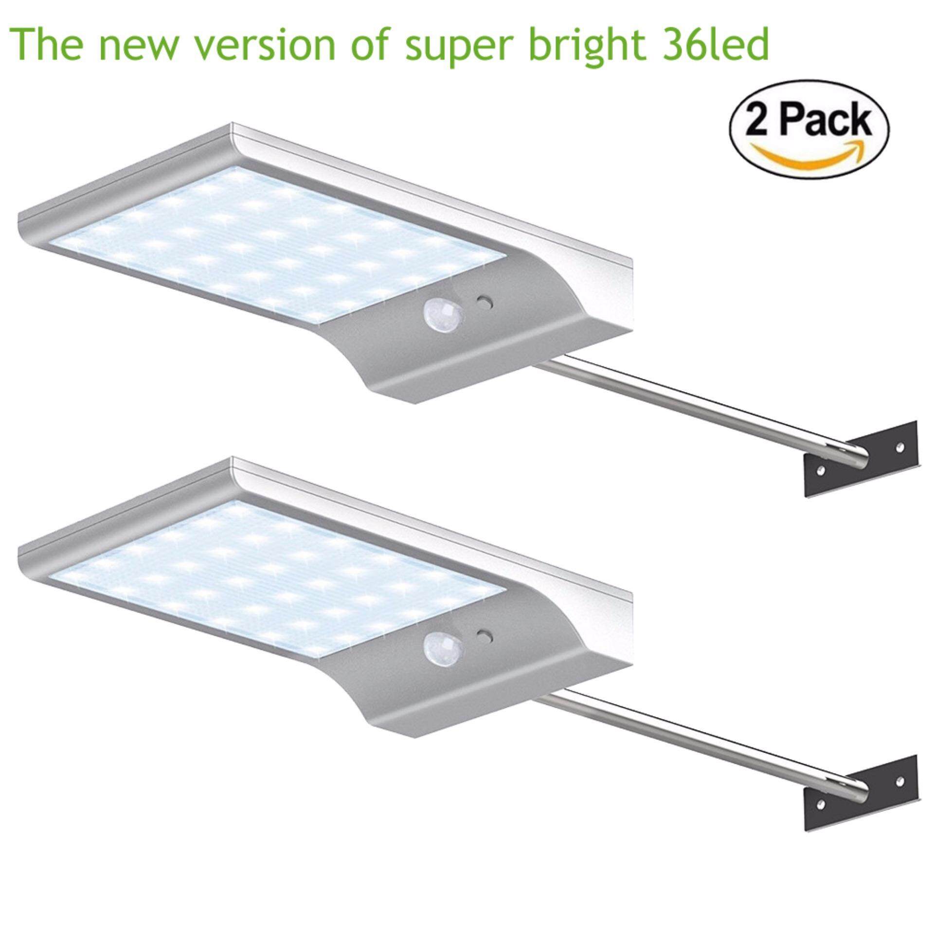 Outdoor Lighting For Lights S Brands Review 36 Led Street Solar Gutter Lights Wall Sconces With Mounting Pole 36led Outdoor Motion Sensor Detector