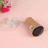 3pcs 1m 10 LED Bottle Cork Shaped Light Solar Power Light Christmas Decor(Multicolor)