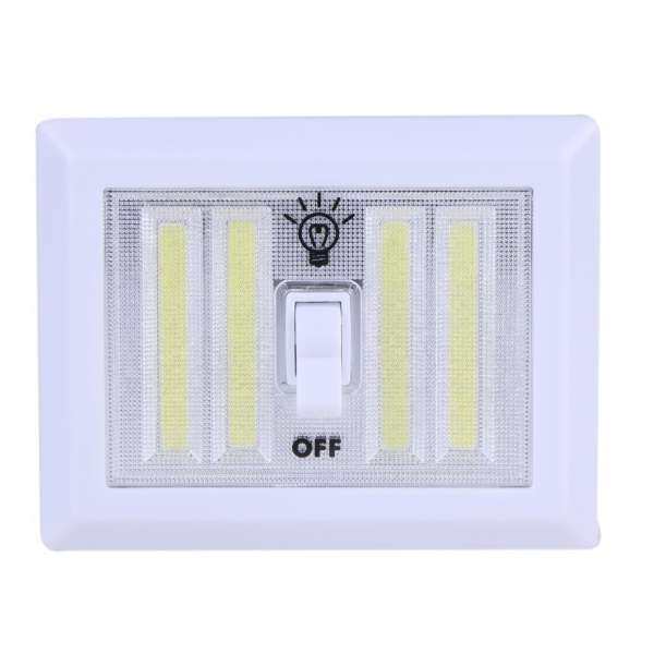 8W Wall Switch Night Light Corridor LED Lamp Outdoor Emergency Lights (White)