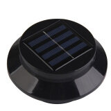 Black 3s Solar Gutter Light Outdoor Garden Wall Lobby Pathway Lamp