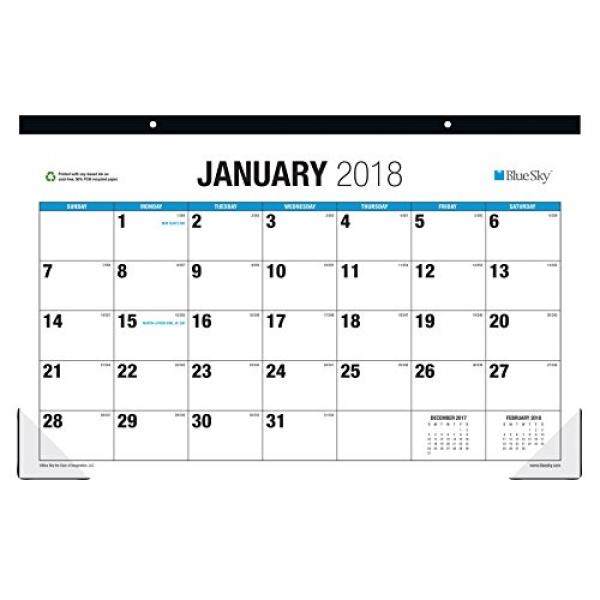 Biru Langit 2018 Bulanan Kalender Alas Meja, Cetak Besar, 17