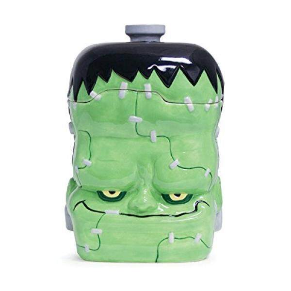 Buton dan Burton Halloween Dekor Keramik Frankenstein Monster Kue Kering Jar-Internasional