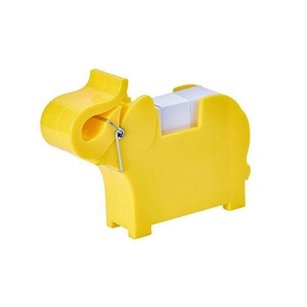 Chris-wang Multi-fungsional Plastik Hewan Boneka Memo Pemegang Klip Penyangga Note Alas Dispenser Organizer, dengan 200 Lembar Warna Acak 2.63X2.70 Memo Termasuk-Internasional