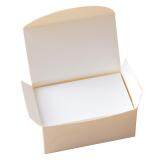 Hiqueen 100pcs Double-sided Blank Kraft Paper Business Cards Word Card Message Card DIY Gift Card