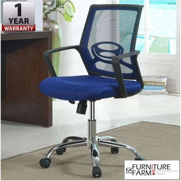 F Sy Swivel Breathable Mesh Mid Back Office Chair With Chrome F Sy Swivel Breathable Mesh Mid Back Office Chair With Chrome Leg Malaysia
