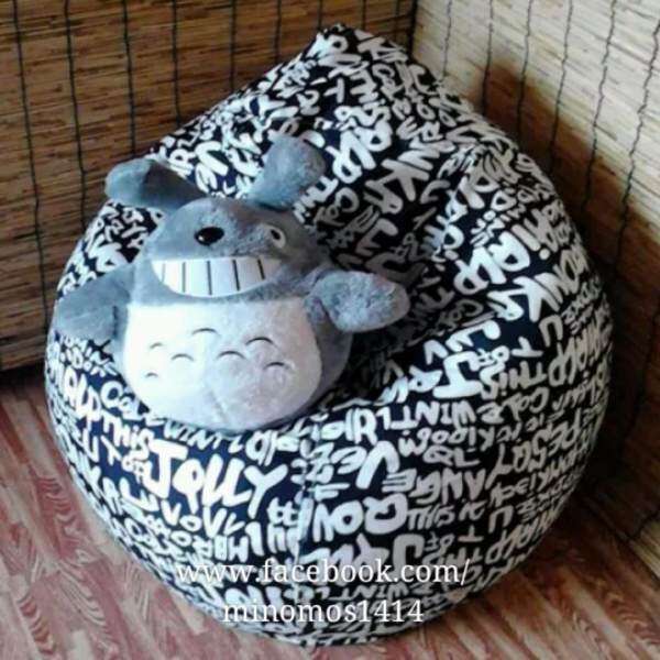 Flexible Bean Bag Chair Sofa Dark Blue Words Home Living Furniture Flexible Bean Bag Chair Sofa Dark Blue Words Home Living Furniture Malaysia