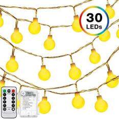 Lampu Bola Tali, Decornova 13 Kaki Ed Dioperasikan Peri Lampu Bohlam dengan 3 AA, pengendali Jarak Jauh & Sajak untuk Pesta Natal Kamar Tidur Pernikahan Liburan Hangat Putih