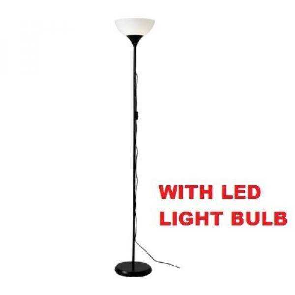 Ikea Not Floor Lamp Led Light Bulb Included Black White Intl