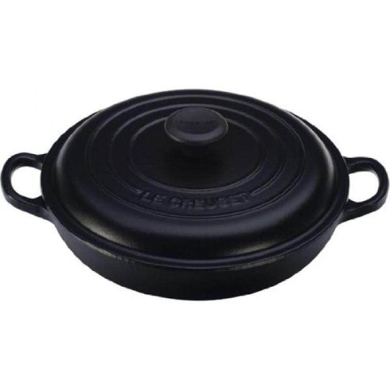 Le Creuset LS2532-ignature Braiser Matte, 1.5 quart, Black - intl Singapore