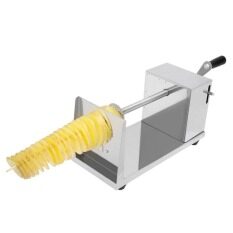 Manual Spiral Potato Tower Crane Hand Shake Potato Rotary Spiral Chips Twister Slicer Cutter Tornado Making Machine