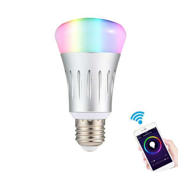 niceEshop WiFi Smart Light Bulb, Dimmable Multi-color APP Controlled Led Lamp, No Hub Required - Works With Alexa Google Home Assistant Supports IOS And Android Smartphones