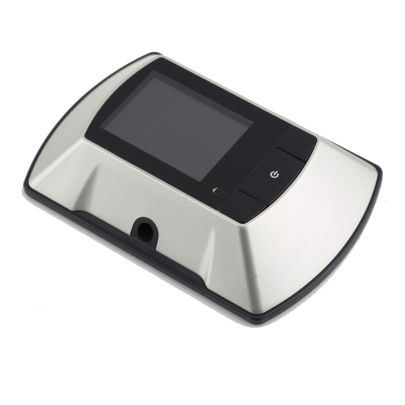 OH 2.4 LCD Visual Monitor Door Peephole Peep Hole Wired Viewer Camera Video Silver