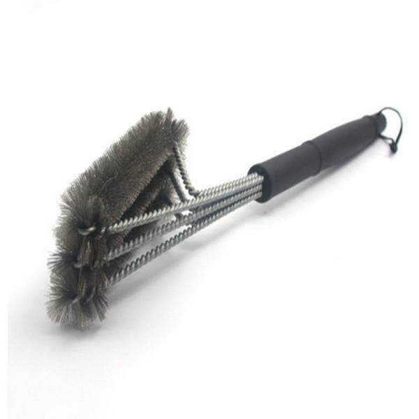 PAlight Barbecue Grill Steel Wire Heads Cleaning Brush - intl