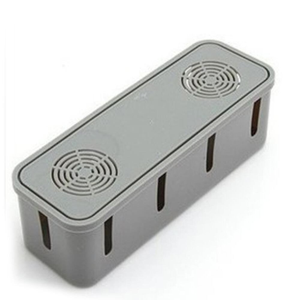 Qimiao สายพลาสติกกล่องเก็บช่องระบายความร้อนกล่องเก็บสายไฟความปลอดภัยซ็อกเก็ต Outlet ตู้คอนเทนเนอร์ตกแต่งบ้านสี: สีเทา - นานาชาติ Qimiao สายพลาสติกกล่องเก็บช่องระบายความร้อนกล่องเก็บสายไฟความปลอดภัยซ็อกเก็ต Outlet ตู้คอนเทนเนอร์ตกแต่งบ้านสี: สีเทา - นานาชาติ