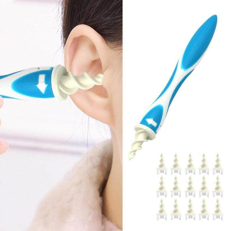 Smart Swab Disposable Easy Ear Wax Cleaner/Removal Safe Cleaner System with 16 Replacement Heads