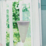 Solar Power Garden Lights Outdoor Cornet Cone LED Lamp Hanging Tree Lantern Drop   Warm White