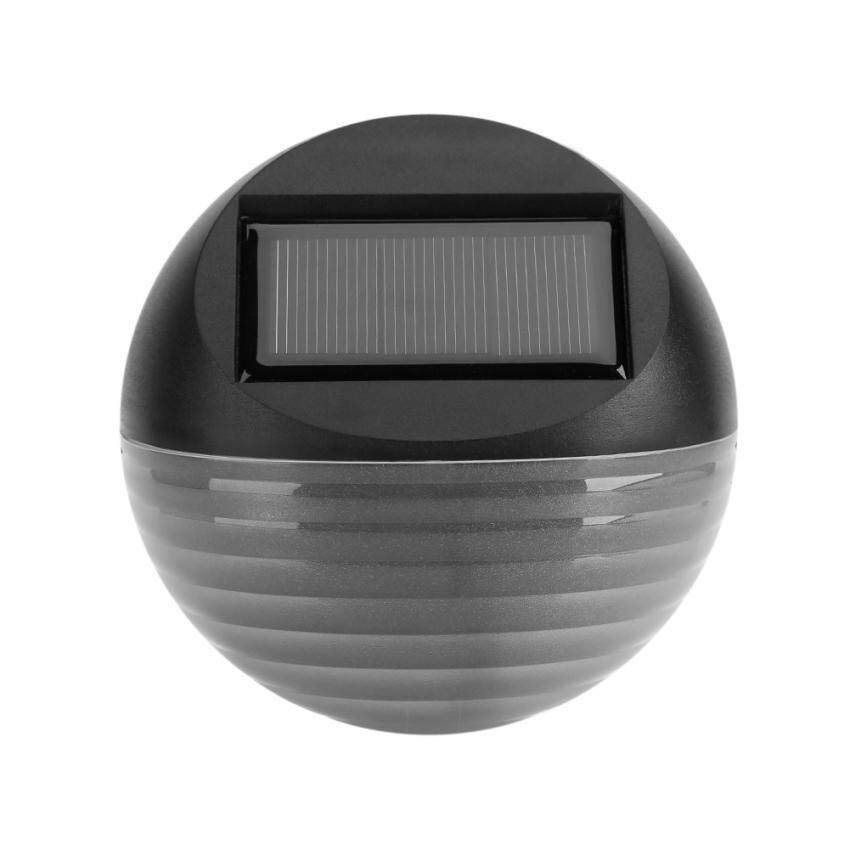 epayst Solar Powered Outdoor Waterproof Light Garden Fence 6 LED Wall Bulb Lamp Warm White