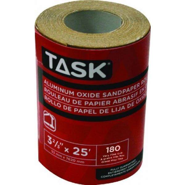 Alat Tugas T32318 3-2/3-Inci dengan 25 Kaki Aluminium Amplas Oksida Gulungan, 180 Pasir-Internasional