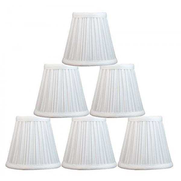 Urbanest Set Of 6 Mushroom Pleated Chandelier Lamp Shade 3 Inch By Urbanest Set Of 6 Mushroom Pleated Chandelier Lamp Shade 3 Inch By 5