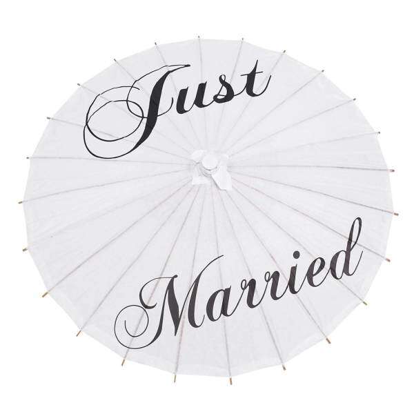 White Paper Umbrella Wedding Decorations Photography Art (Just married) Malaysia