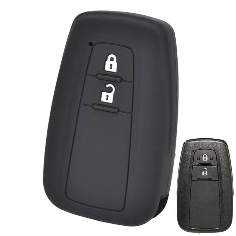 2 Button Silicone Key Case Remote Fob For Toyota Camry C HR Altis