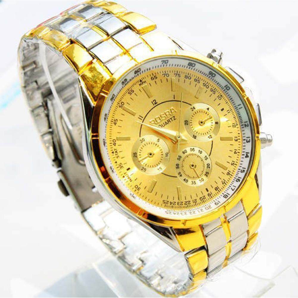 Quartz Watch Men Luxury 3 Eyes Round Dial Alloy Quartz Wrist Watch Quartz Watch Men Luxury 3 Eyes Round Dial Alloy Quartz Wrist Watch