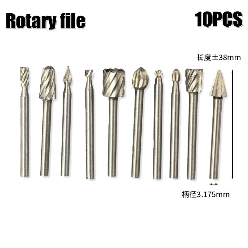 HOT T 6 10 20pcs HSS Routing Router Drill Bits Set For Dremel Carbide