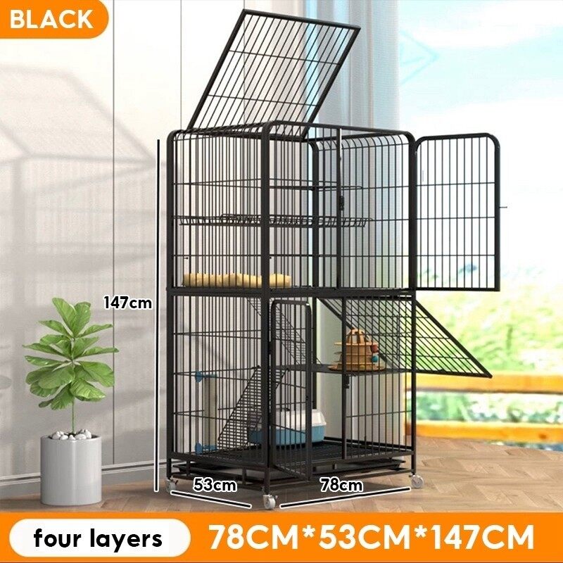 Large Cat Cage Sangkar Kucing Besar Tingkat Level Cat House Indoor