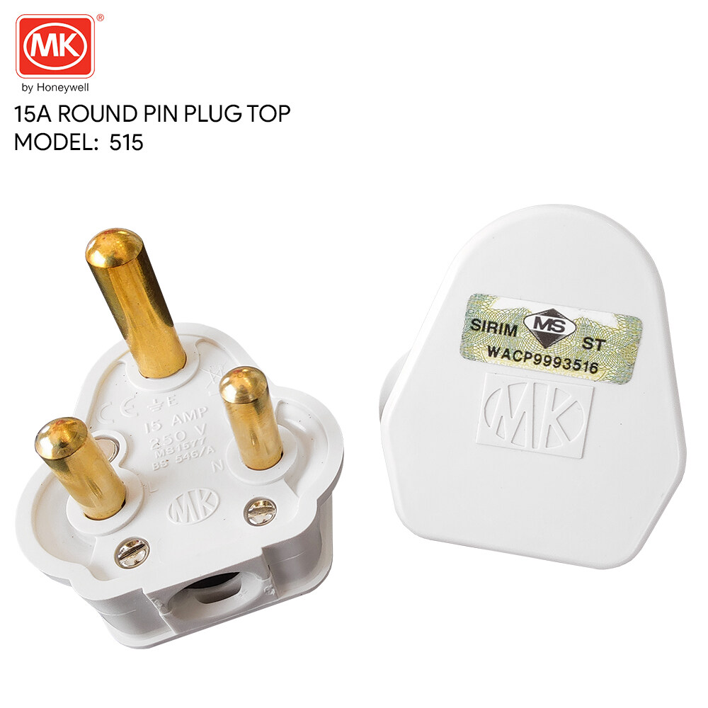 MK 515 15A Plug Top SIRIM Approved White 250V Lazada