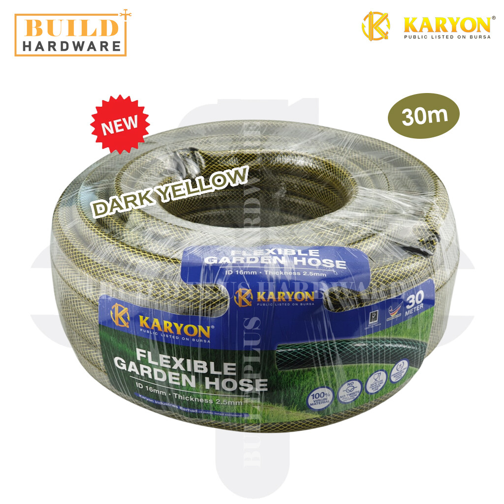 KARYON 28m 25m 3m 30m Reinforced PVC Flexible Garden Hose Dark Green